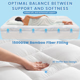 Bamboo Mattress Topper Extra Thick